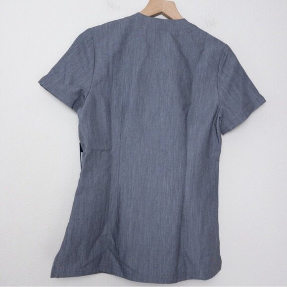 [SET] NWT Jaanuu 3-Pocket Scrub Top S Heathered Grey Slim 8 Pocket Cargo Pant XS - Picture 8 of 14